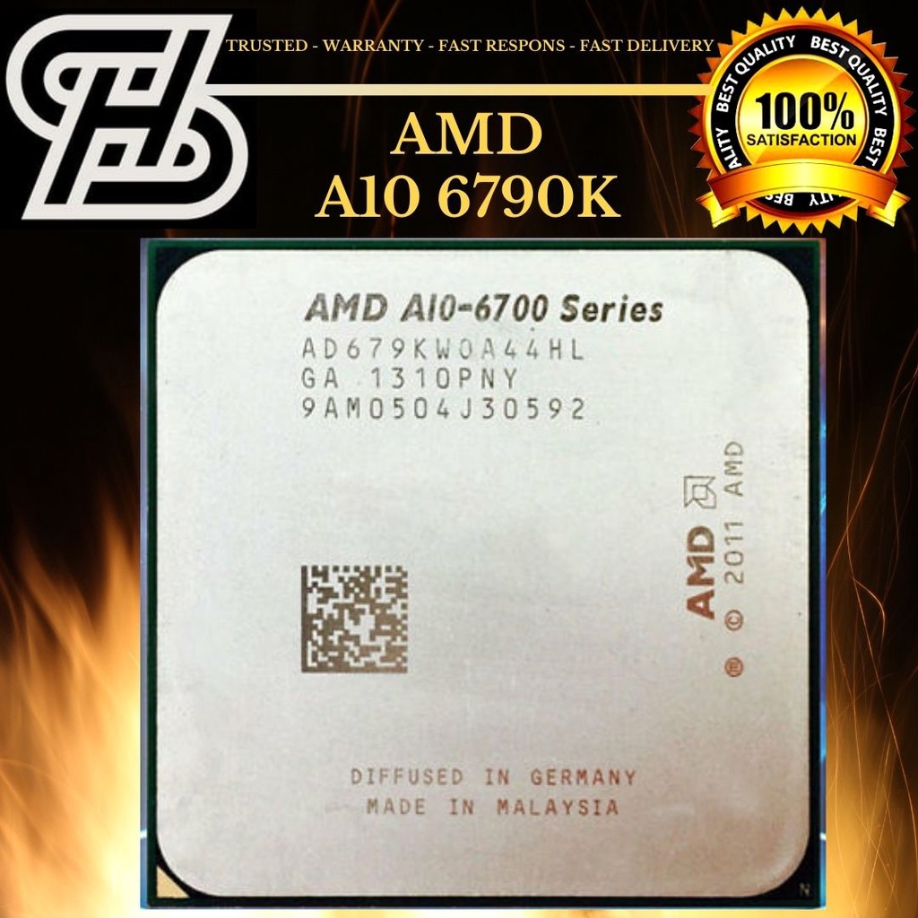 Jual AMD A10 6790K Radeon HD 8670D 4.0GHz up to 4.3GHz Socket