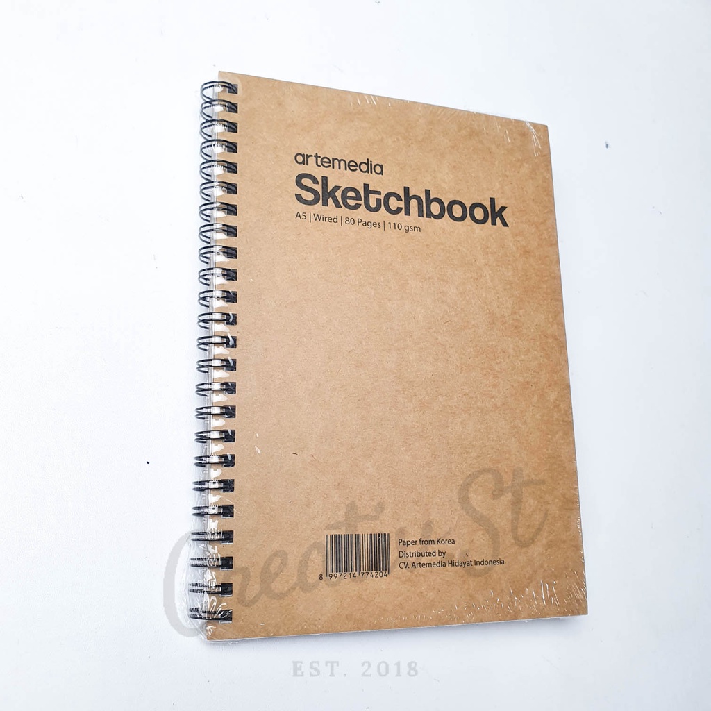 Jual Artemedia Sketchbook A5 80 Halaman 110 GSM Buku Sketsa Gambar Pensil  Charcoal Arang