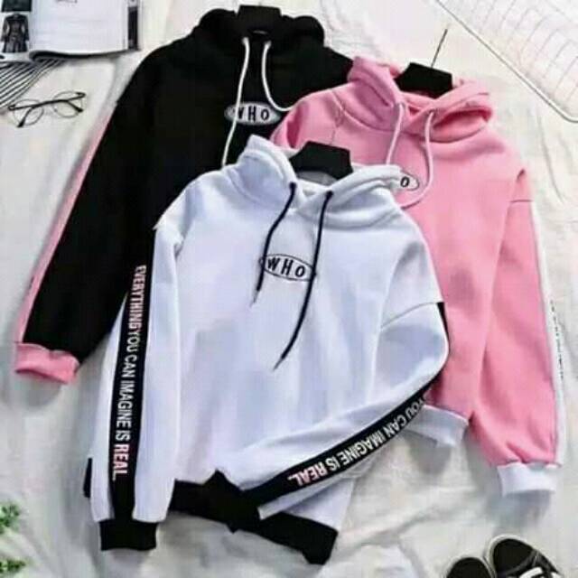 Sweater hoodie outlet wanita shopee