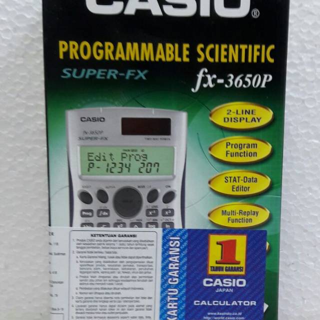 Casio FX-3650 PI Calcolatrice Scientifica Programmabile super fx