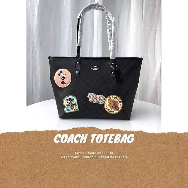 Coach tote bag hot sale mickey mouse