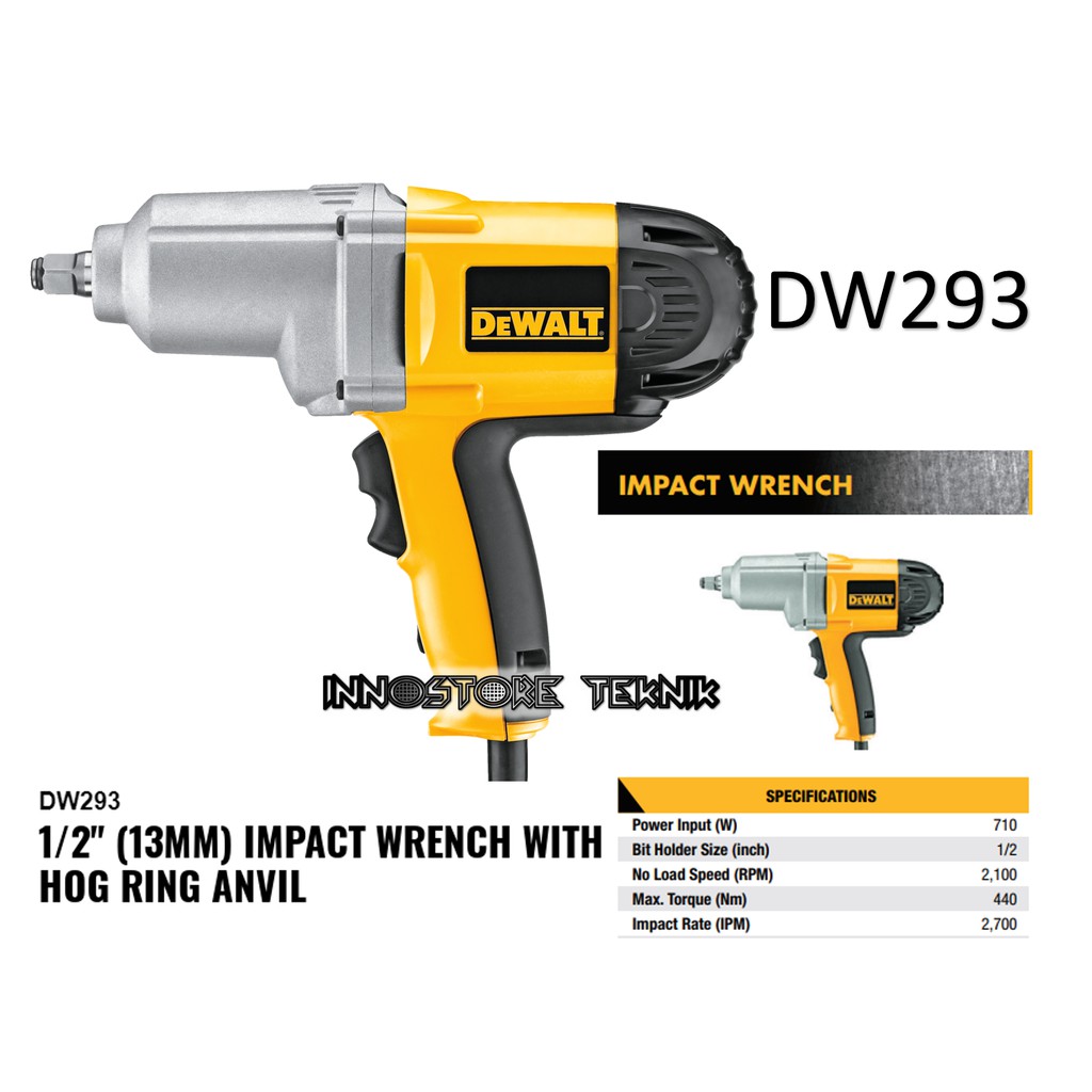 Jual Mesin Bor Obeng Impact Wrench Dewalt DW293 DW 293 Shopee