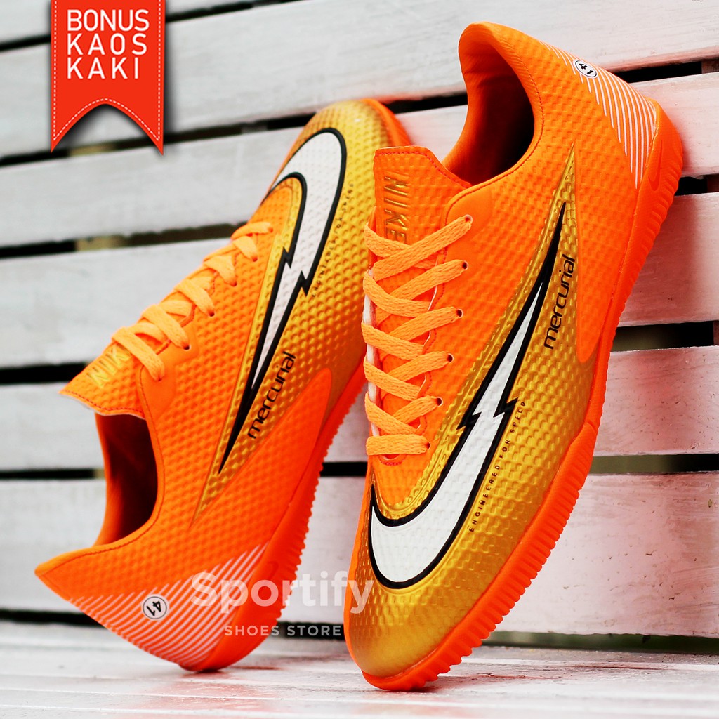 Nike mercurial deals futsal orange