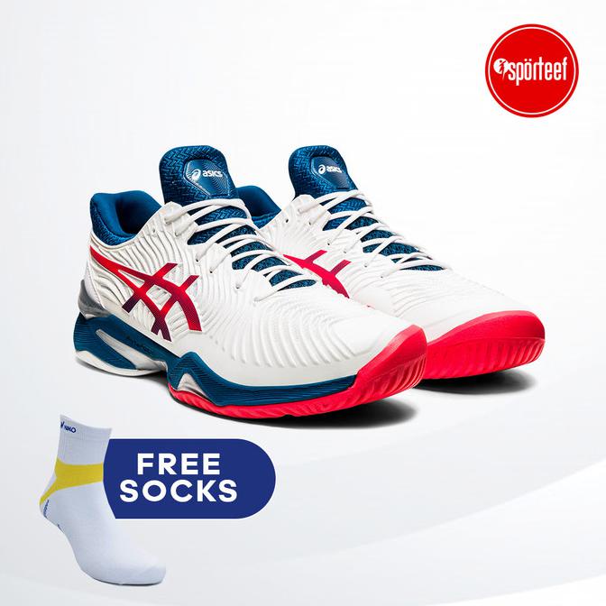 Jual Discount Asics Court FF 2 White Original Tennis / Sepatu