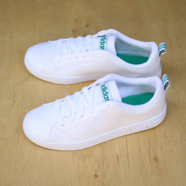 Adidas neo advantage shop clean white list green