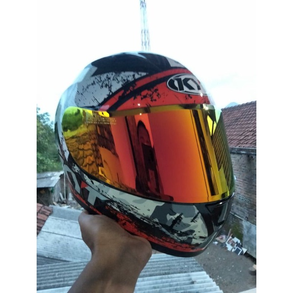 Visor gold hot sale kyt r10