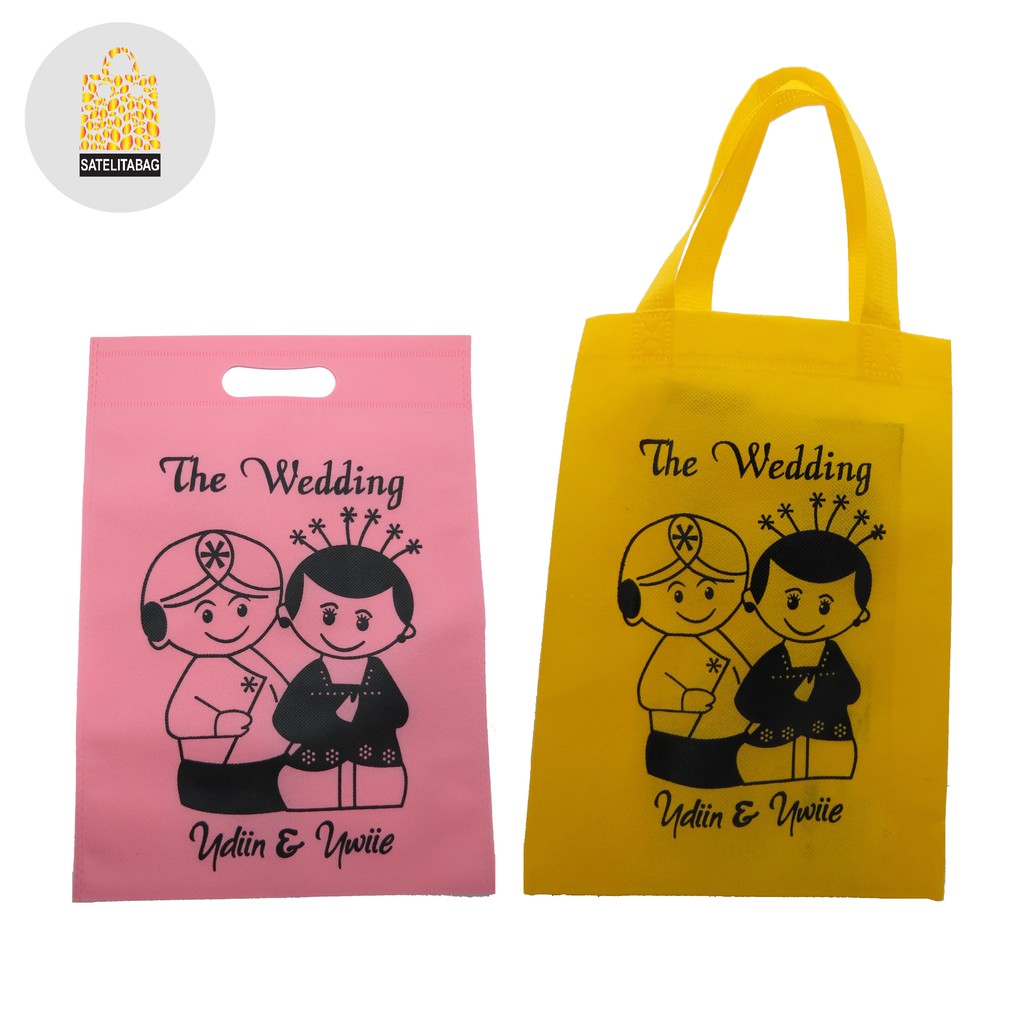 Jual Tas Souvenir Goodiebag Termasuk Sablon | Shopee Indonesia