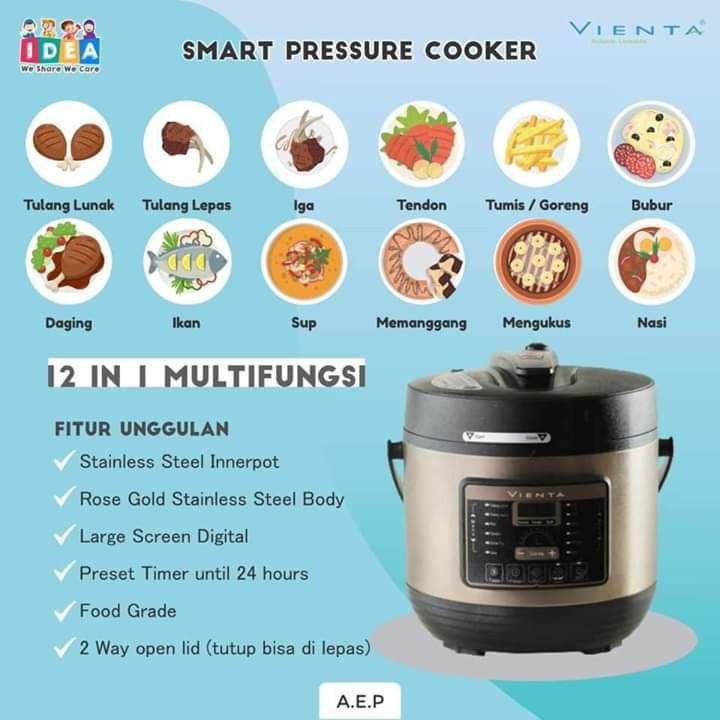 Smart pressure cooker vienta new arrivals