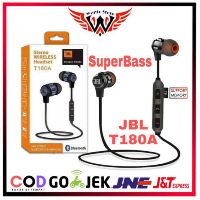 Jbl stereo discount wireless headset t180a