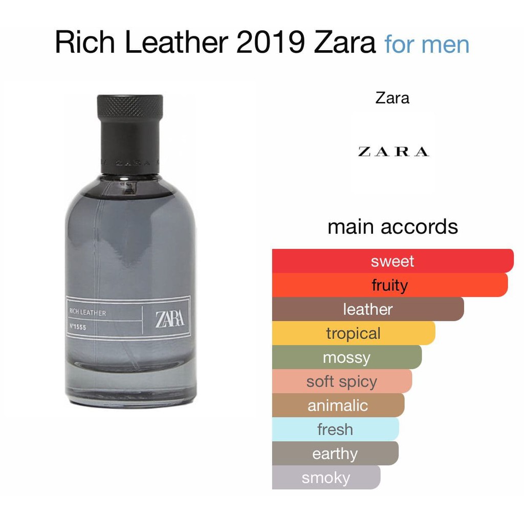 zara rich leather perfume