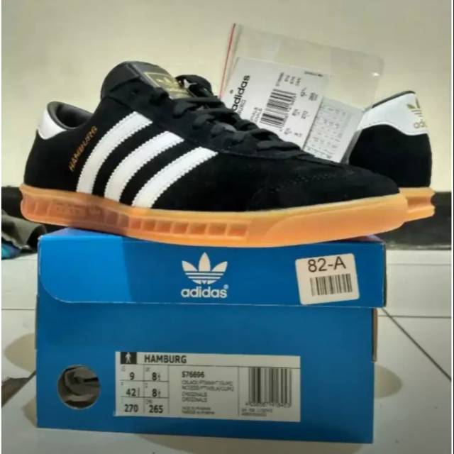 Jual Adidas hamburg OG black white original Shopee Indonesia