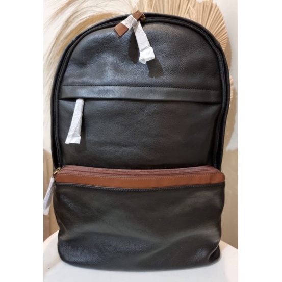 Tas Ransel Pria Fossil Evan Backpack Black