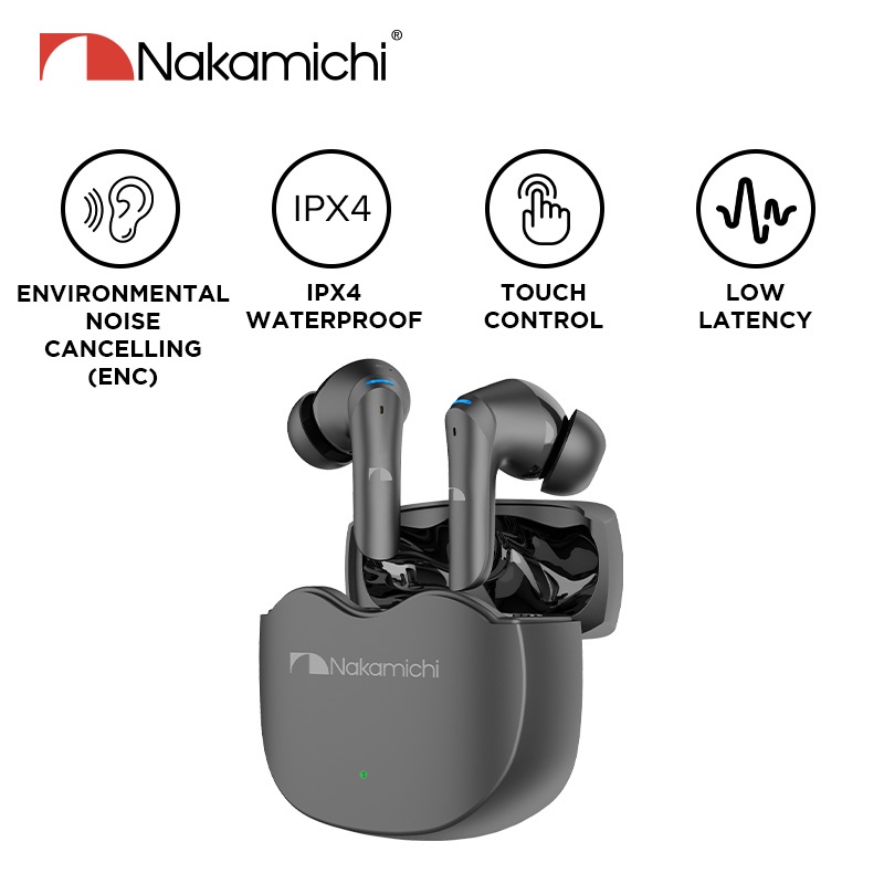 Jual Nakamichi TW018ENC True Wireless Earbuds Bluetooth Earphone