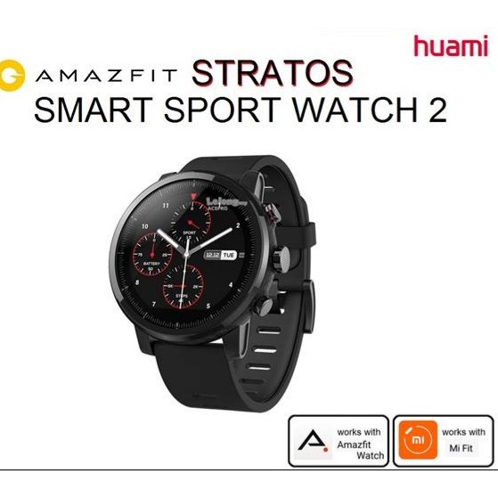 Jam Tangan Xiaomi Huami Amazfit Pace 2 STRATOS Smart Watch Inter Ver