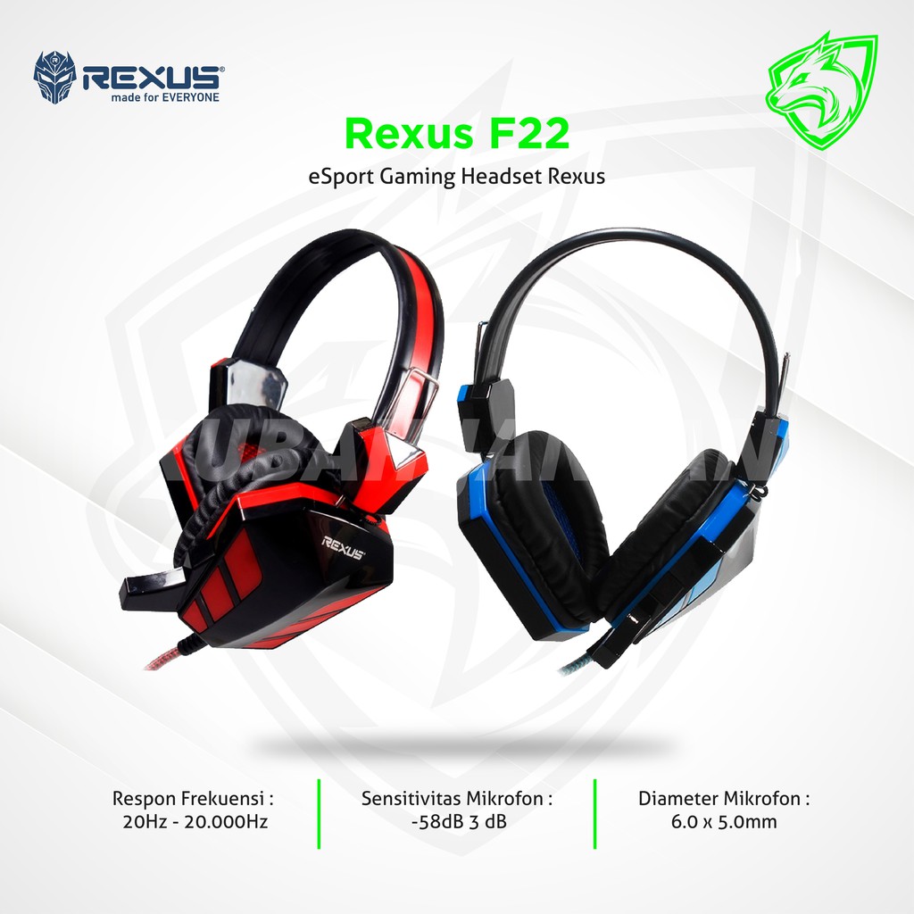 Headphone rexus outlet f22