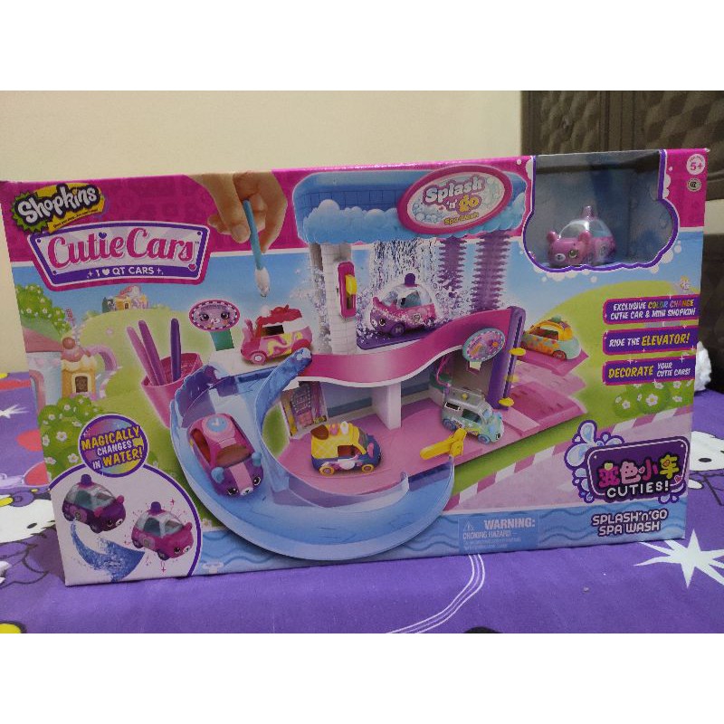 Cutie cars shopkins spa 2024 wash playset