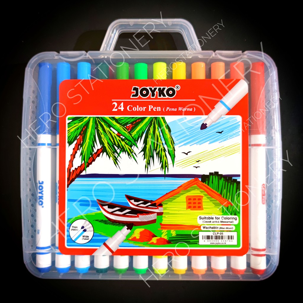 Jual Pena warna color pen joyko set 24 warna CLP 05 Shopee Indonesia