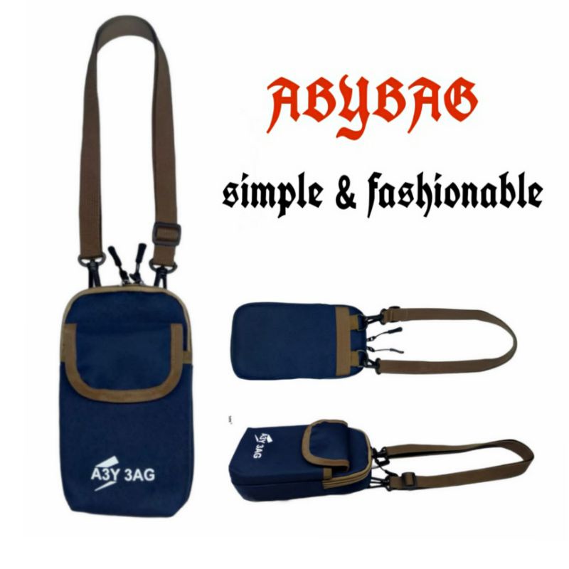 Sling bag cowok distro murah tas selempang mini Abybag