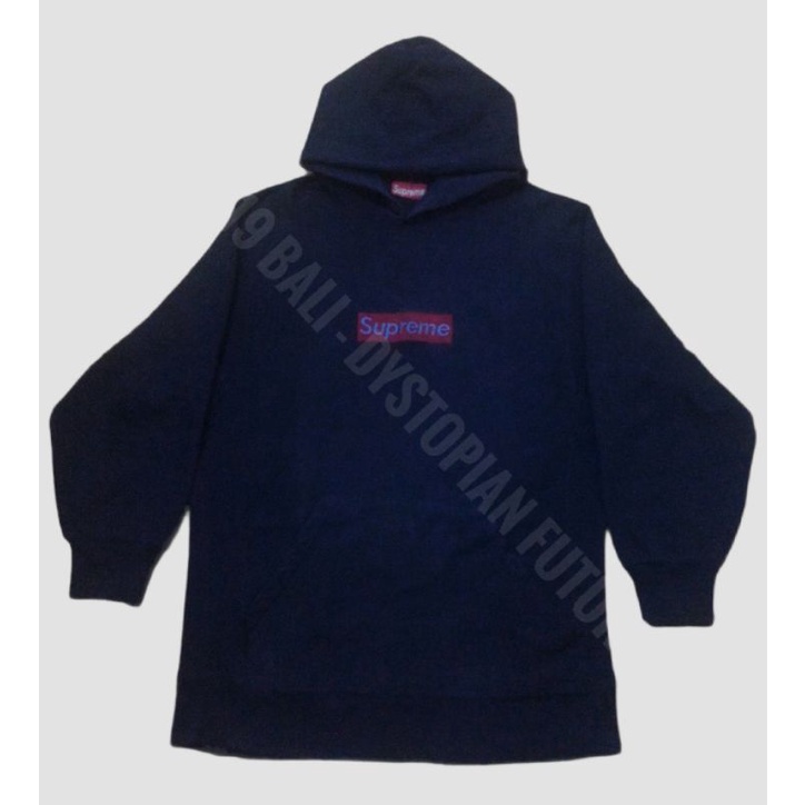 Supreme red on 2024 navy box logo