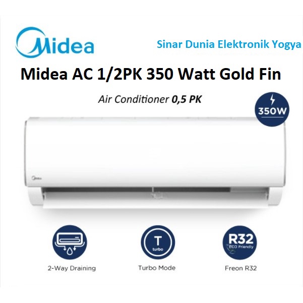 ac midea 0 5 pk