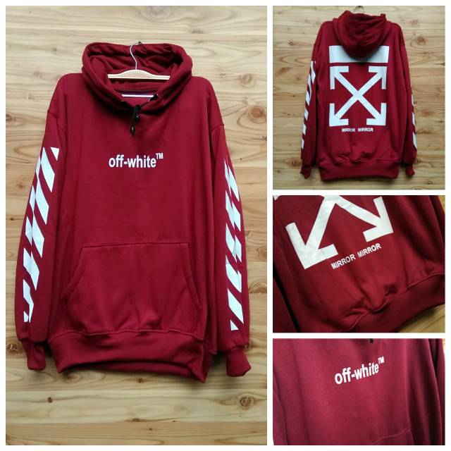 Jaket hoodie shop off white