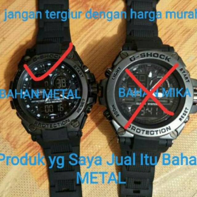 Jual JAM TANGAN GSHOCK CASIO GST 8600 FULL BLACK METAL ANTI AIR