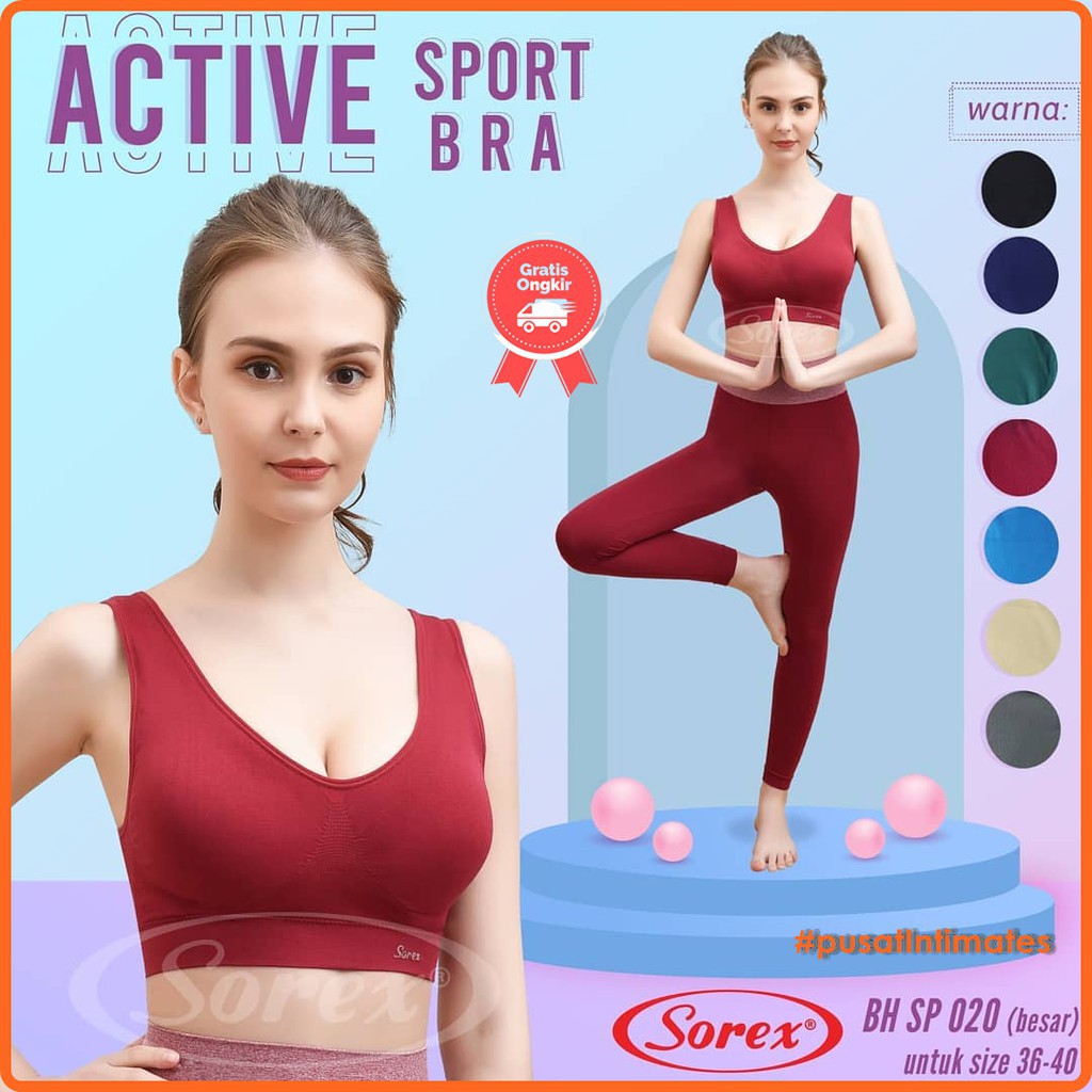 Promo Sorex Bra - SP 020 - Tanpa Kawat - Active Sport Olahraga