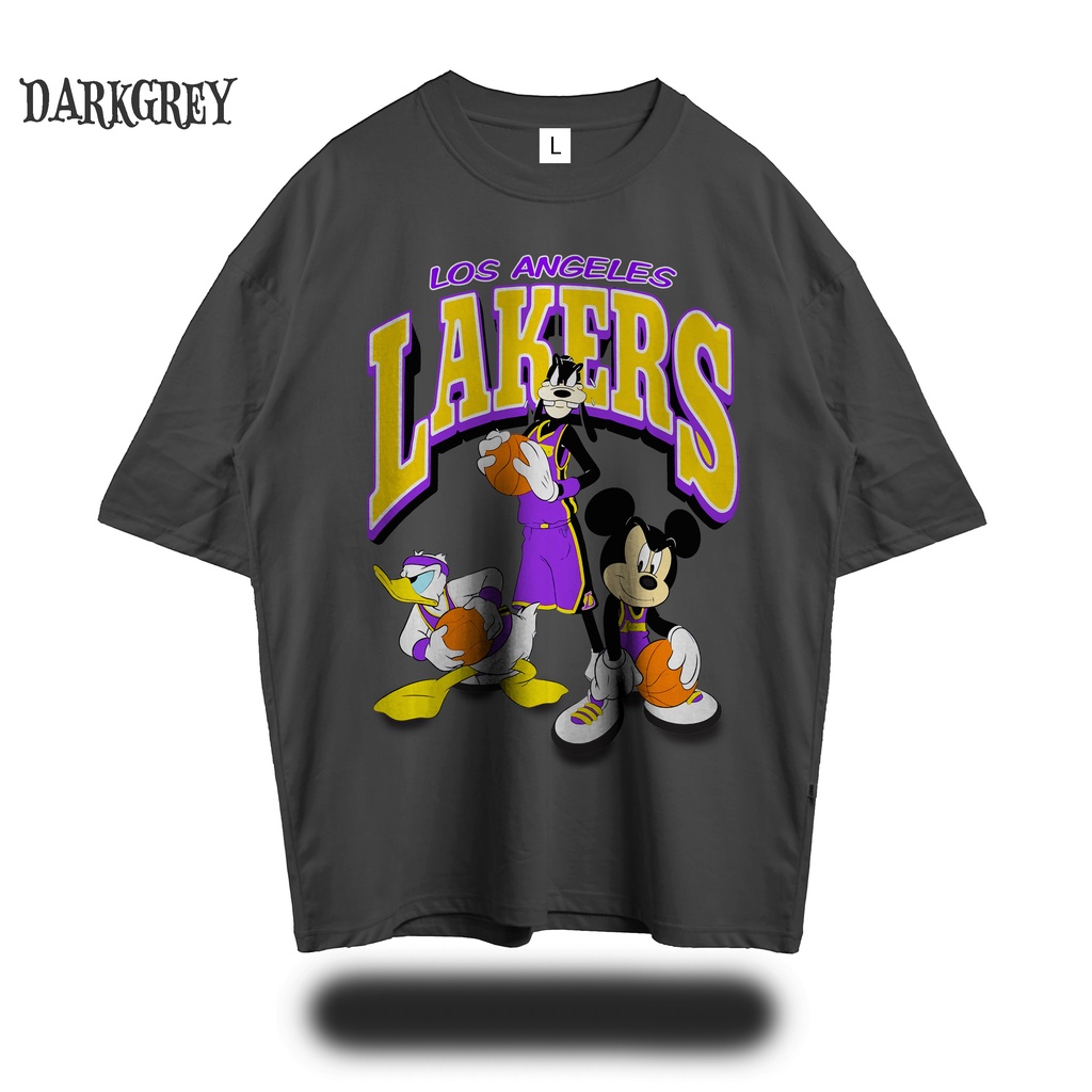 Disney Mickey Squad Los Angeles Lakers T-shirt - Listentee