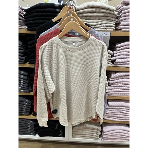 Uniqlo on sale waffle sweater