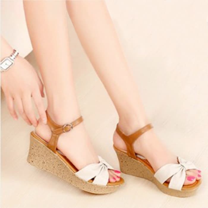 Wedges sale wanita shopee