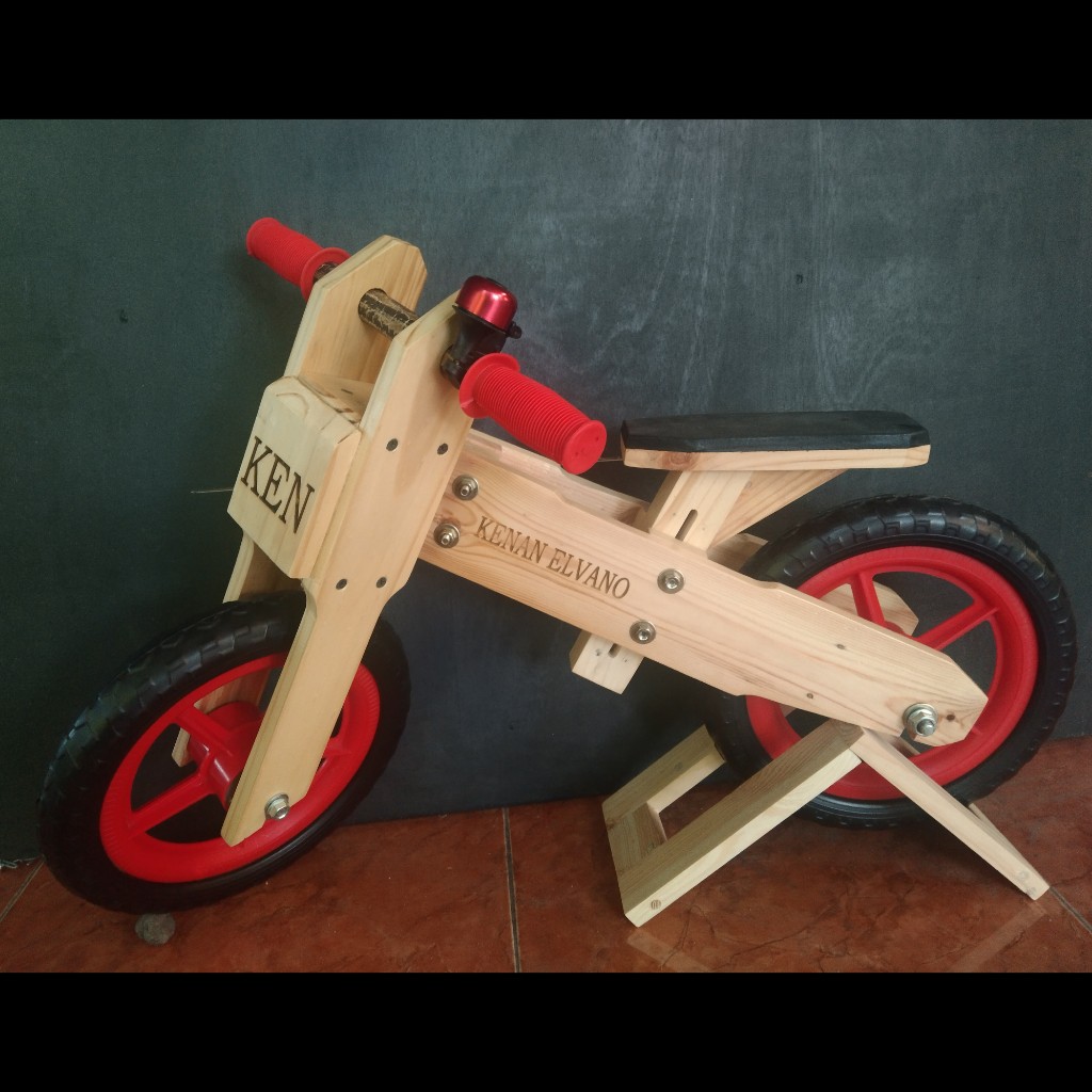 Balance cheap bike kayu