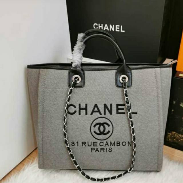 Jual TAS CHANEL IMPORT TOTE BAG MURAH HIGH QUALITY KUALITAS