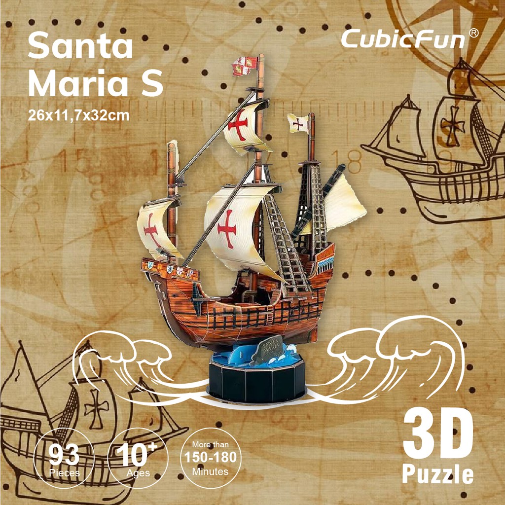 Santa maria best sale 3d puzzle