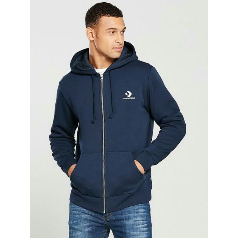 Converse star chevron full hotsell zip hoodie