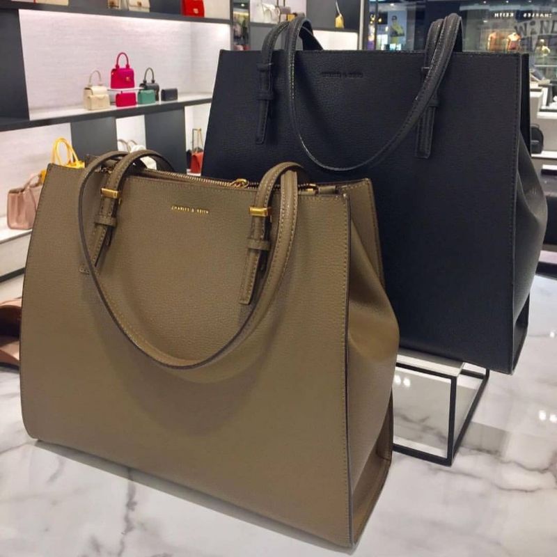 Tas charles and discount keith tote bag