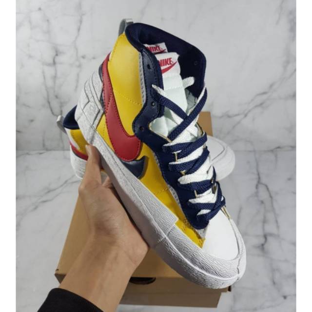 Jual Sacai x Nike Blazer Mid YELLOW | Shopee Indonesia