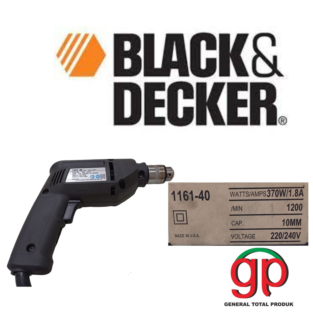 Jual BLACK DECKER MESIN BOR TANGAN 1161 40 DRILL 1161 MADE IN