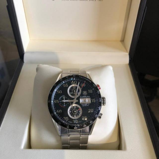 Jual Tag heuer carrera cal 16 daydate chrono black CV2A10.BA0796