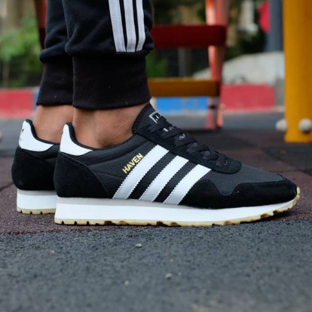 Jual SEPATU ADIDAS HAVEN BLACK WHITE Shopee Indonesia