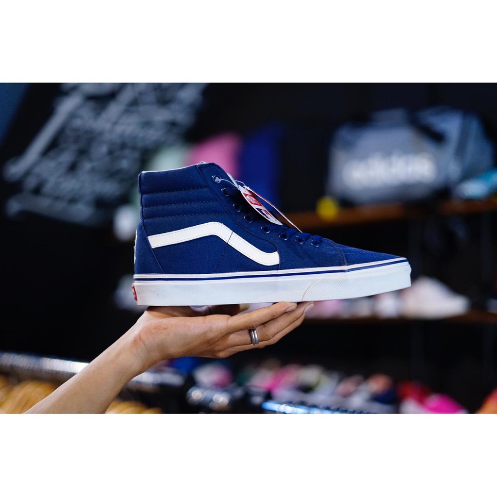 Yankees vans cheap sk8 hi