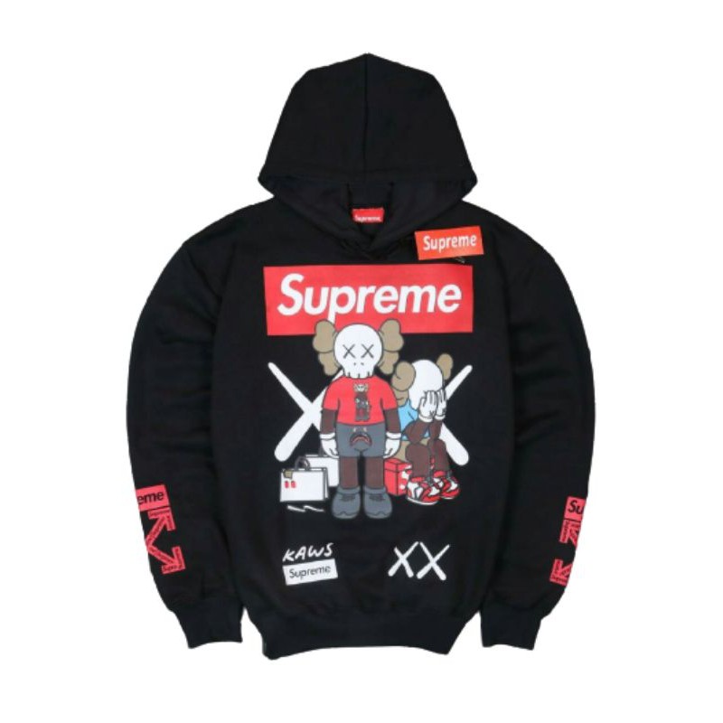 Supreme hoodie off white on sale