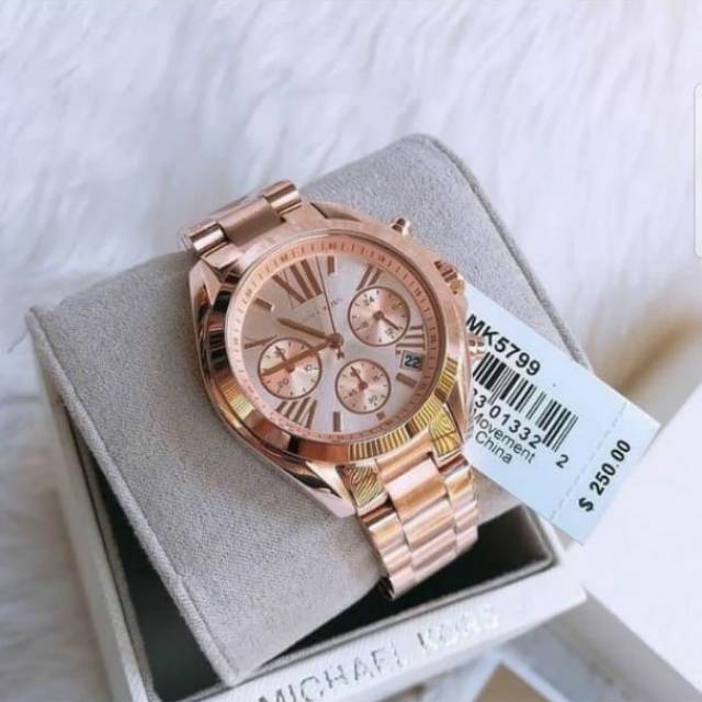 Jam tangan michael on sale kors rose gold