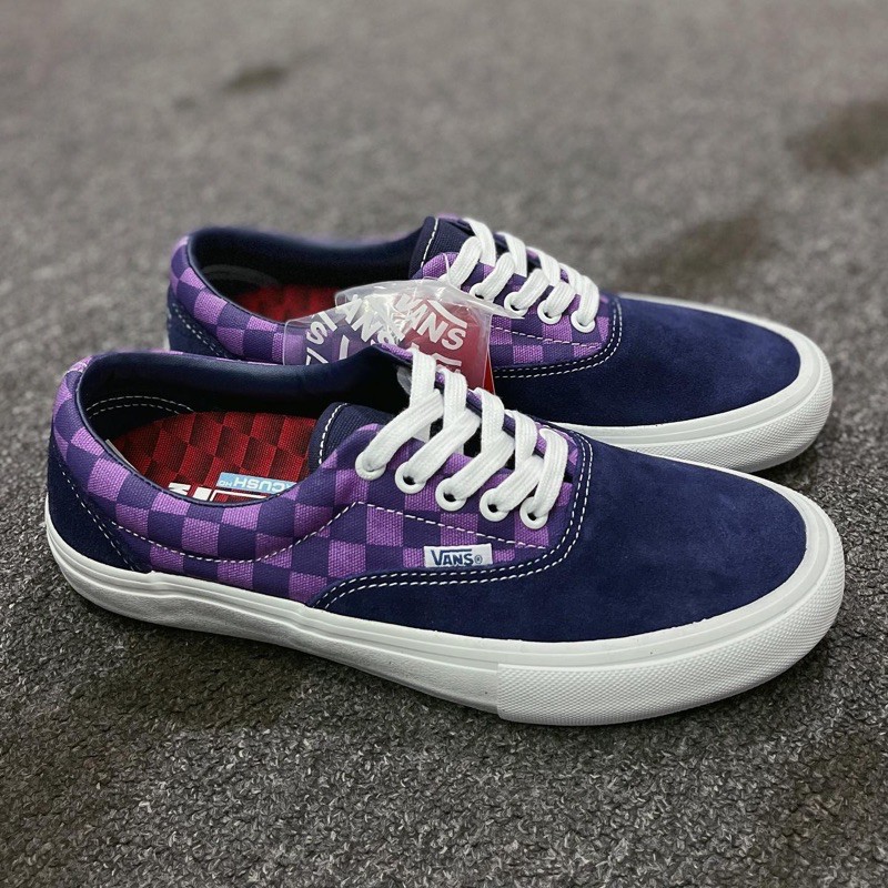 Vans Era Pro Baker Kader Purple Checkerboard