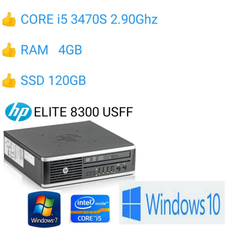 ☆コンパクトPC☆ HP Wave Desktop i5-7400T 厳しい SSD