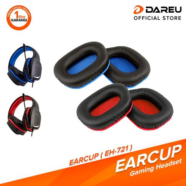 Jual EARCUP DAREU for EH 721 Blue Red Shopee Indonesia