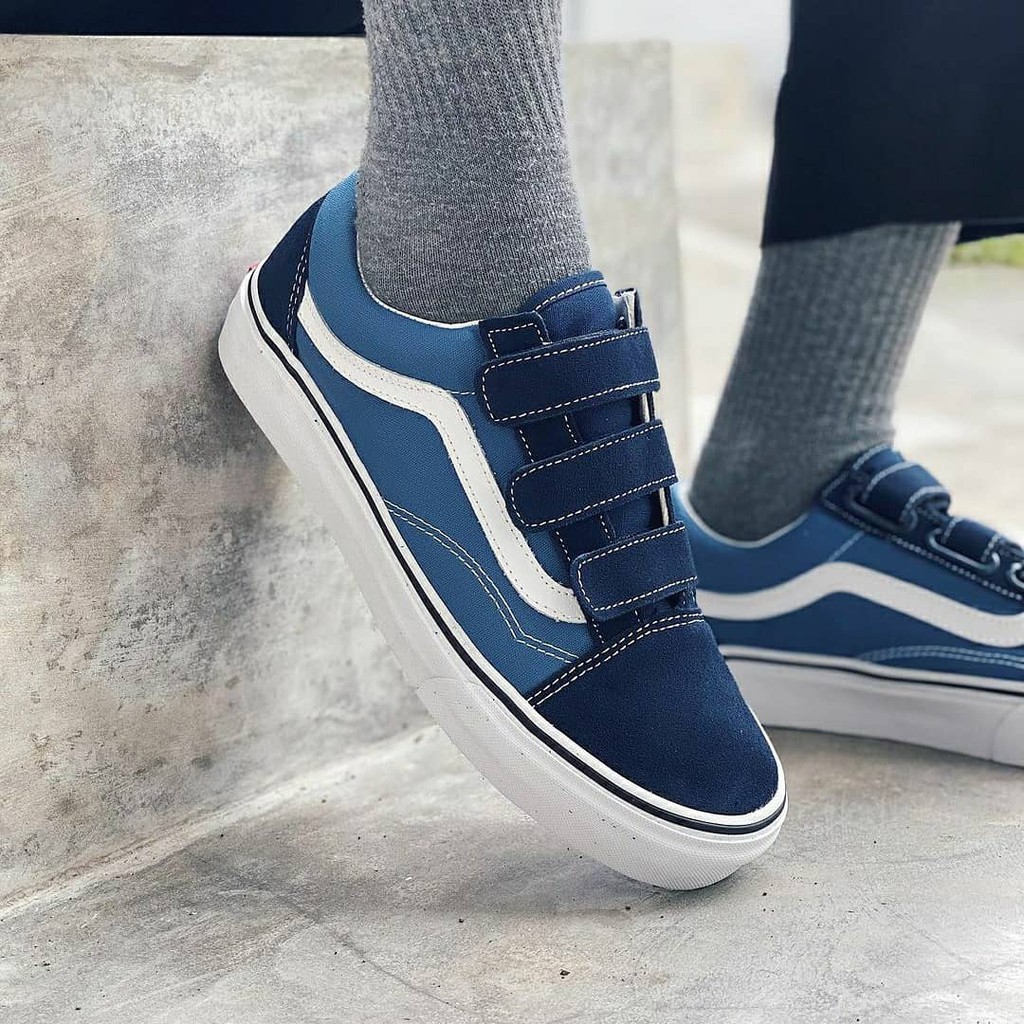 Vans hot sale velcro navy