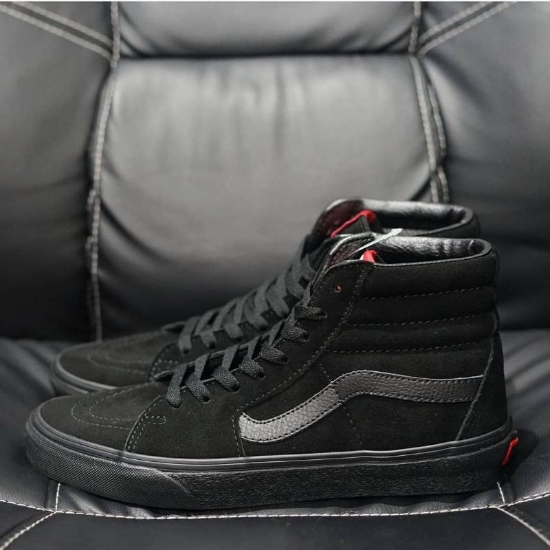 Vans sk8 best sale hi full black