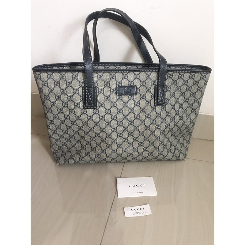 Gucci pvc cheap tote bag