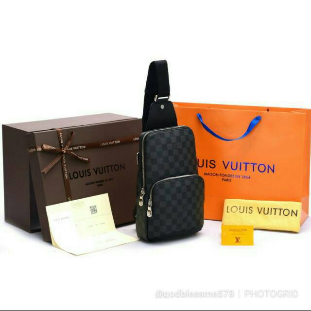 Mulus .authentic tas selempang .sling bag louis vuitton .lv - Fashion Pria  - 905761266