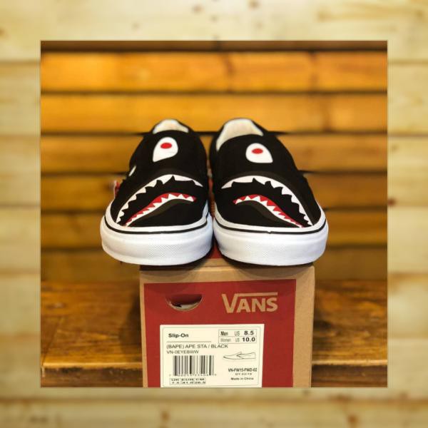 Vans slip on x hot sale bape